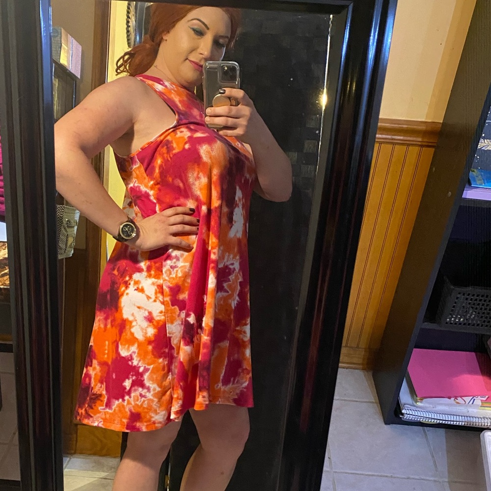 Tie dye Cotton comfy dress